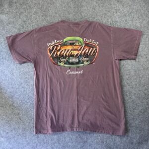 Ron Jon Surf Shop Cozumel Graphic Tee Large Purple Cotton Vintage Style